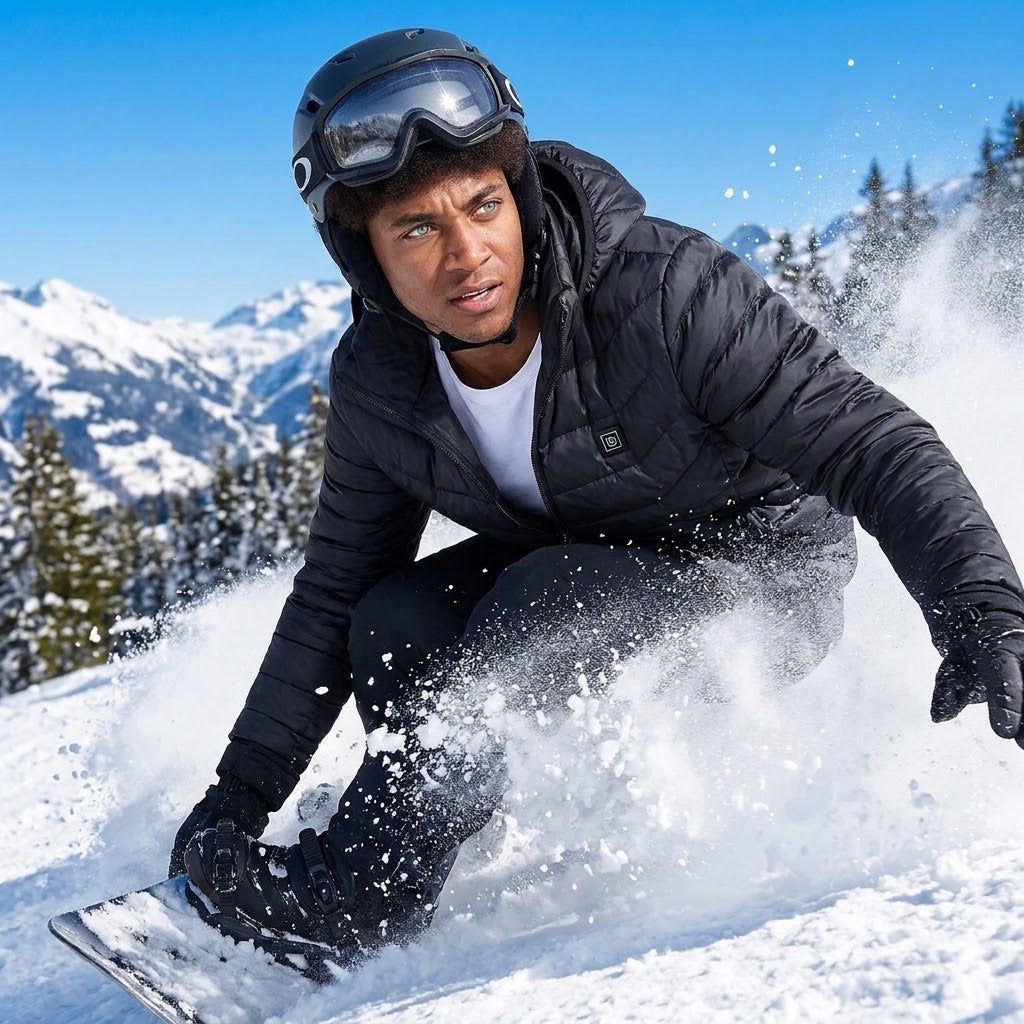 USB Heated Jacket with Removable Hood