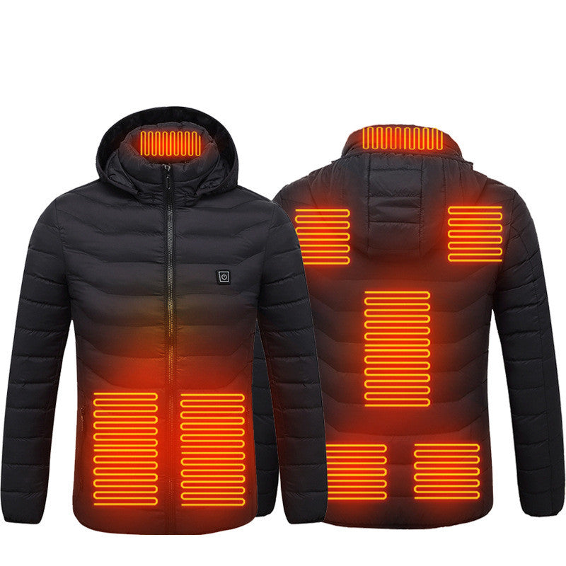 USB heated jacket with removable hood, product photo 16