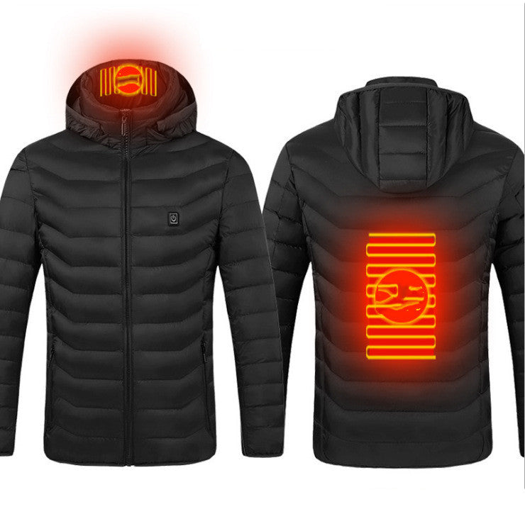 USB heated jacket with removable hood, product photo 14