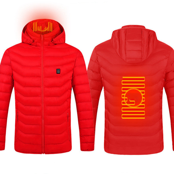 USB heated jacket with removable hood, product photo 21