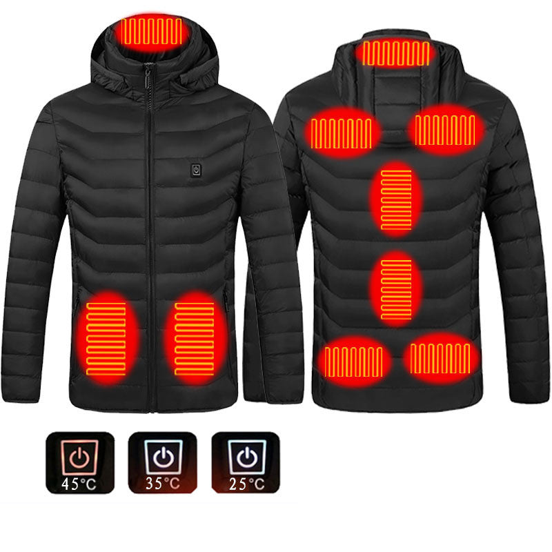 USB heated jacket with removable hood, product photo 17