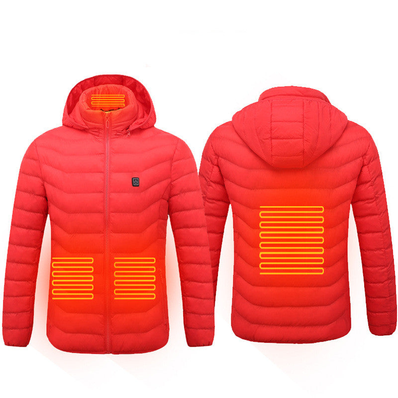 USB heated jacket with removable hood, product photo 22