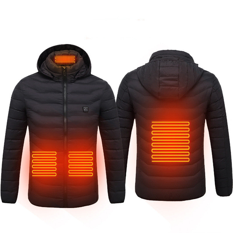 USB heated jacket with removable hood, product photo 15
