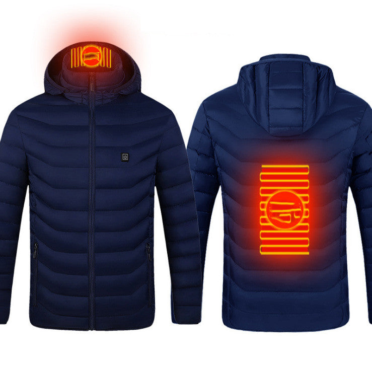 USB heated jacket with removable hood, product photo 18