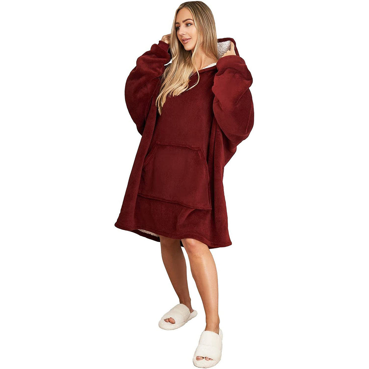 Toasty Hoodie sherpa wearable blanket, product photo 9